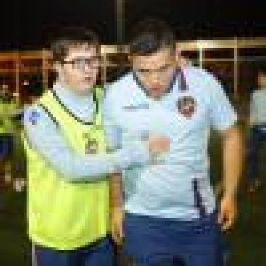 Pablo Andújar y Javier Martínez disfrutan de un entrenamiento muy especial con Levante UD EDI