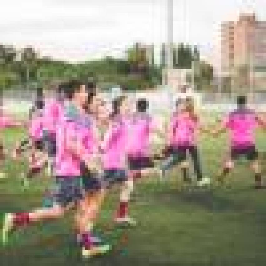 Las mejores imágenes del entrenamiento del Levante UD EDI junto a Levante UD Femenino 