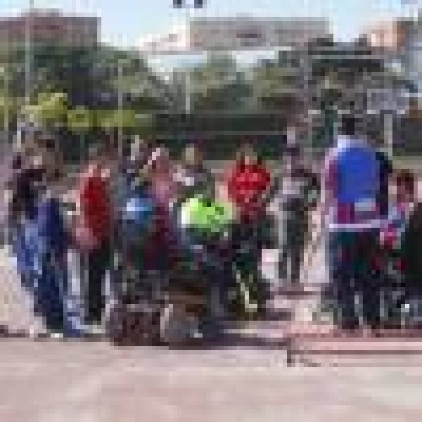 Levante UD Masclets comparte una jornada de hockey y valores con el CAR y el colegio Santa Cruz de Mislata