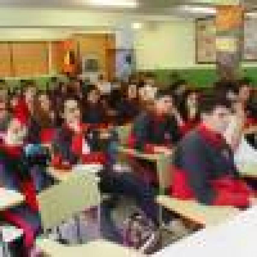 Pedro López y Mariño visitan el colegio Nuestra Señora de Fátima