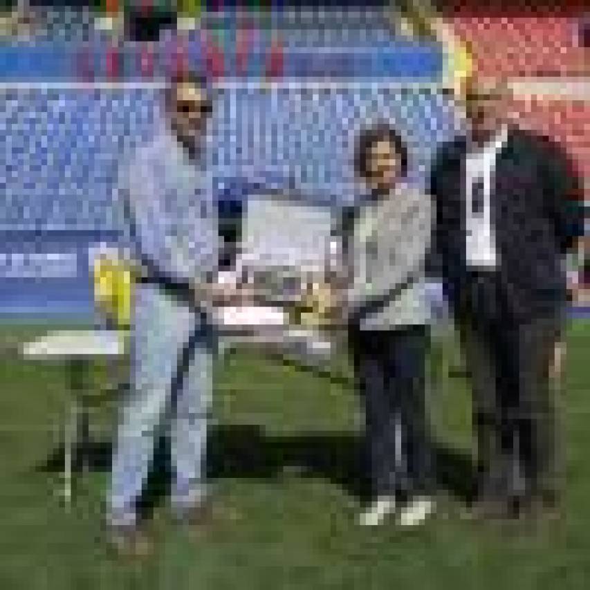Búscate en la llegada al Estadio de la Volta a Peu del Levante UD