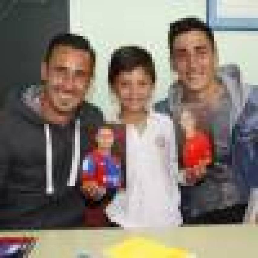Pedro López y Mariño visitan el colegio Nuestra Señora de Fátima